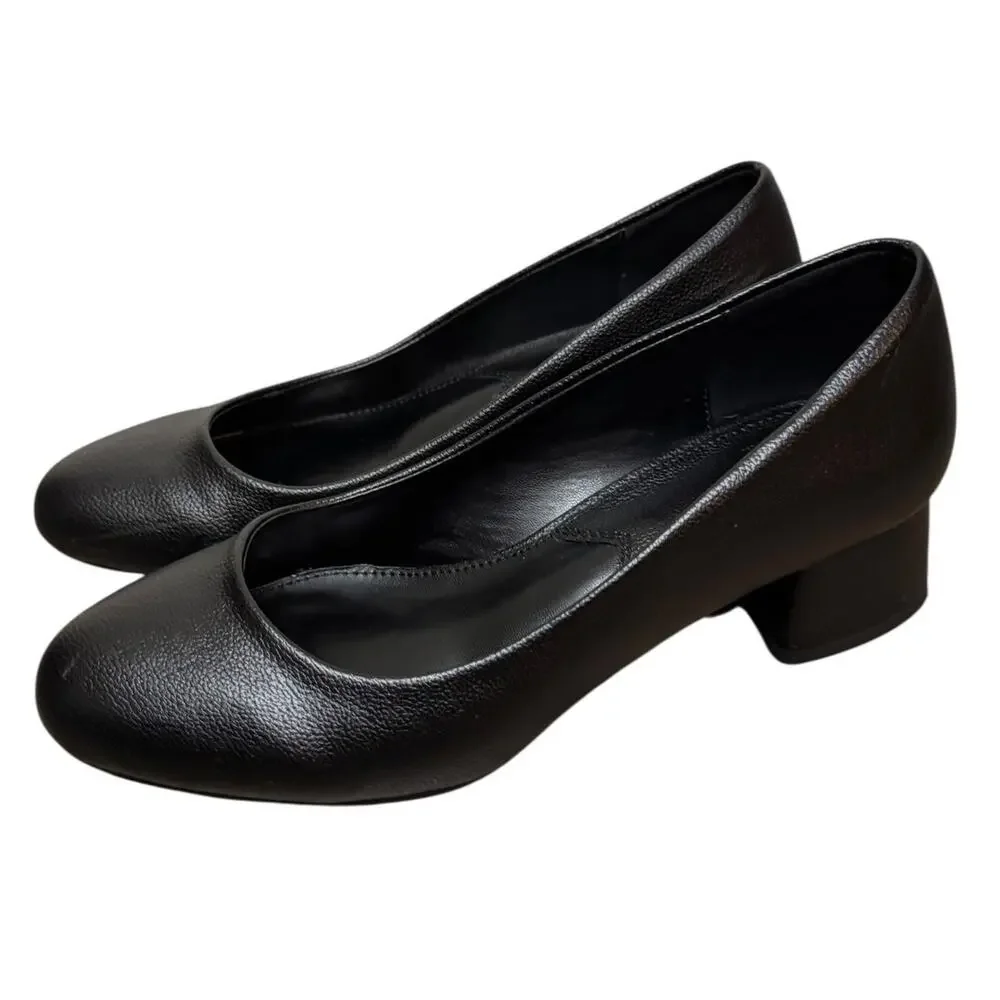 H By HALSTON DejaVu Black Dress Heeled Shoe SZ 7